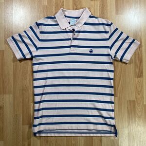Brooks Brothers Striped Polo (Men’s Size S) • Blue & Pink • Performance Fit